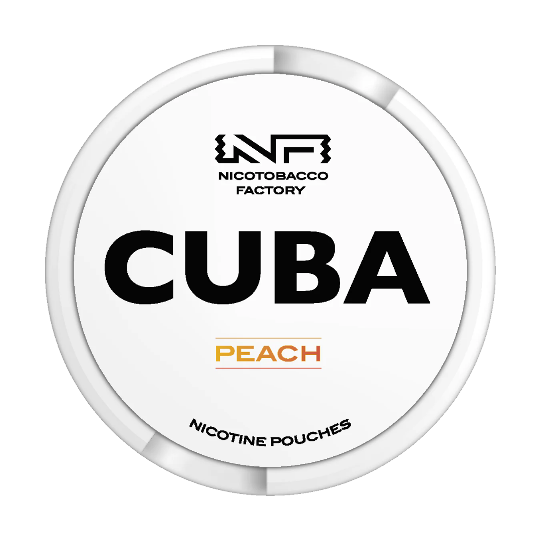 CUBA WHITE Peach 16mg - Pouchdaddy